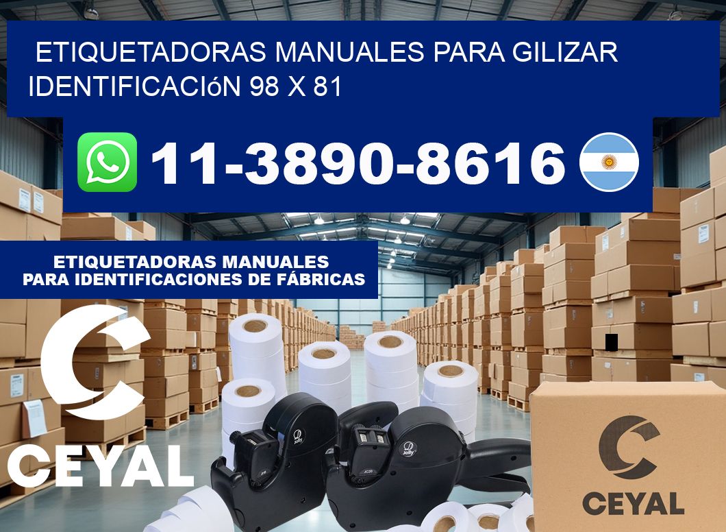 etiquetadoras manuales para gilizar identificación 98 x 81