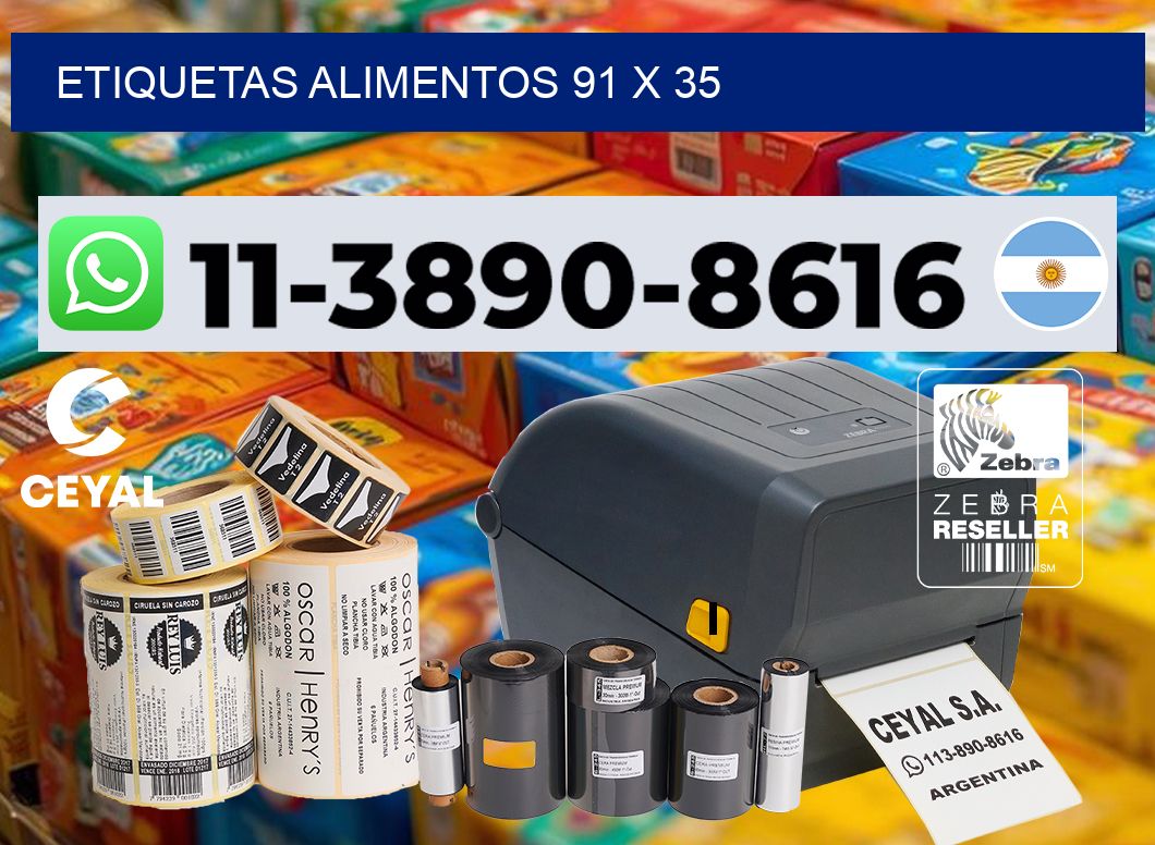 etiquetas alimentos 91 x 35