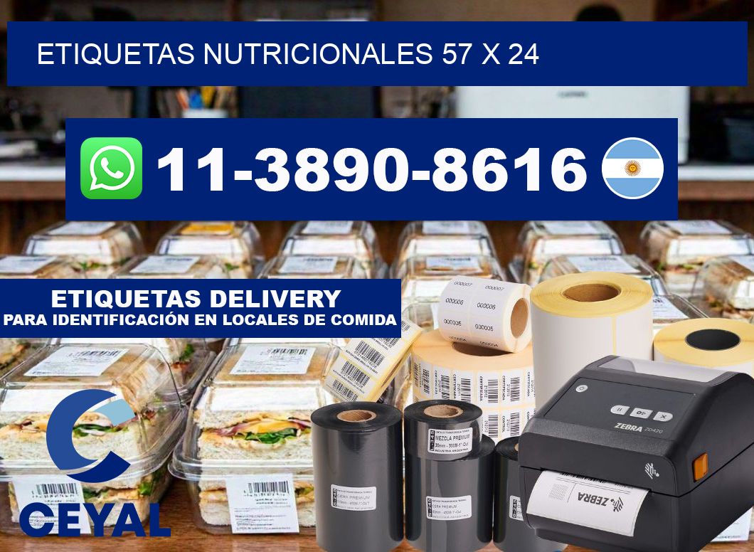 etiquetas nutricionales 57 x 24