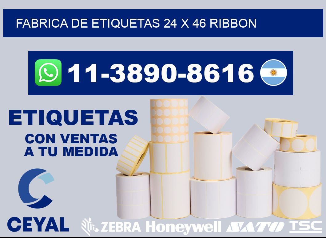 fabrica de etiquetas 24 x 46 ribbon