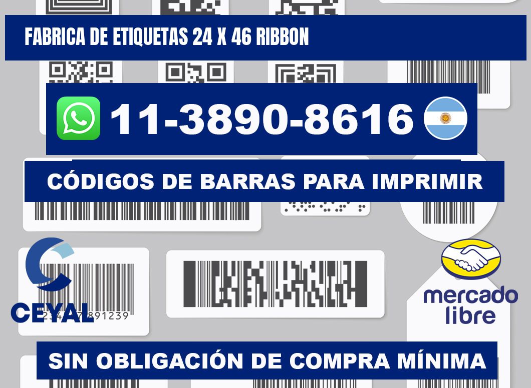 fabrica de etiquetas 24 x 46 ribbon