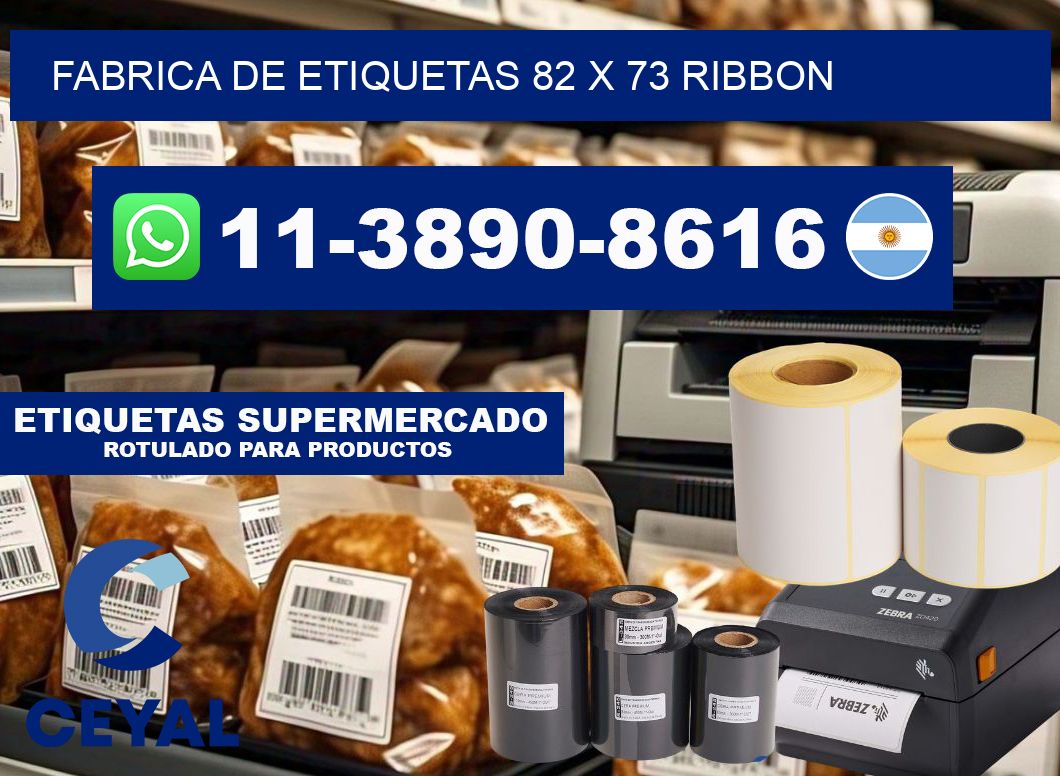 fabrica de etiquetas 82 x 73 ribbon