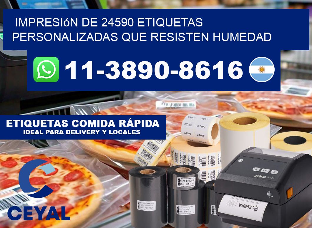 impresión de 24590 etiquetas personalizadas que resisten humedad