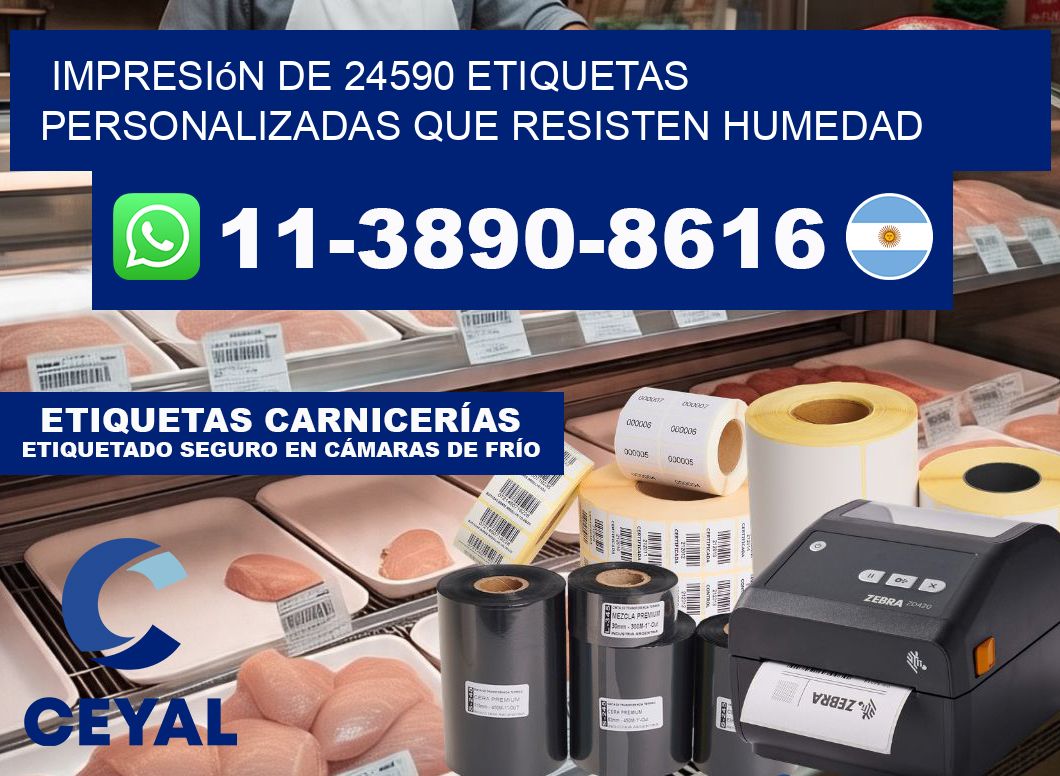 impresión de 24590 etiquetas personalizadas que resisten humedad