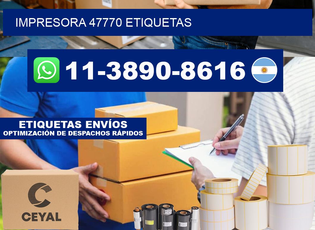 impresora 47770 etiquetas