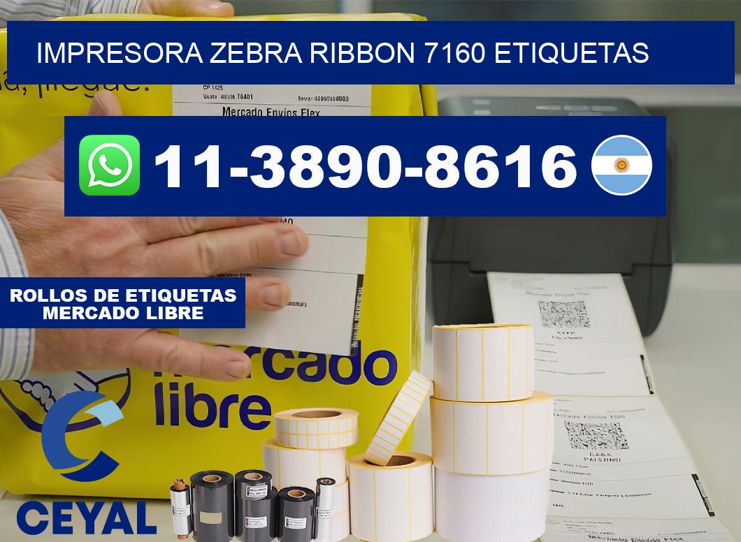 impresora zebra ribbon 7160 etiquetas