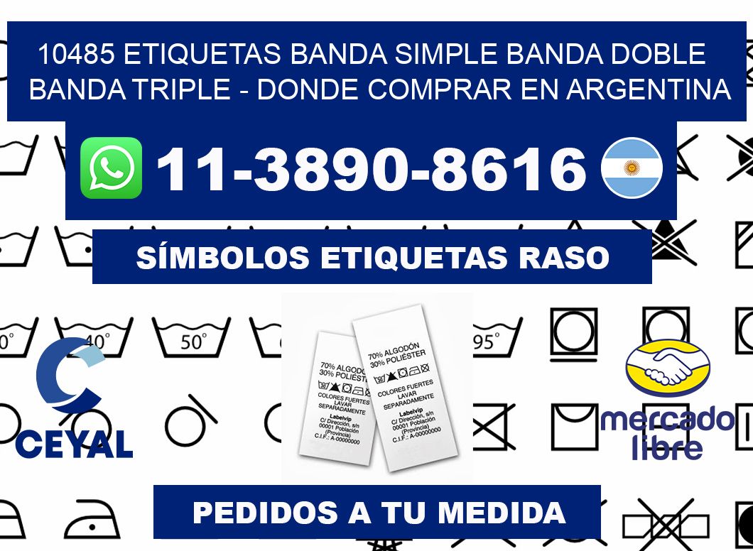 10485 etiquetas banda simple banda doble banda triple - Donde Comprar en Argentina