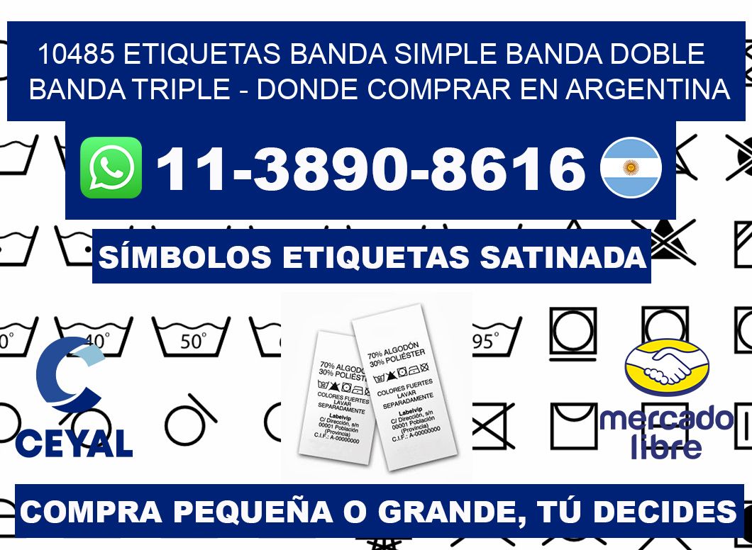 10485 etiquetas banda simple banda doble banda triple - Donde Comprar en Argentina