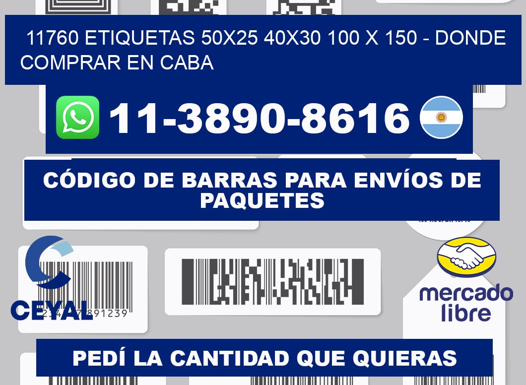 11760 etiquetas 50x25 40x30 100 x 150 - Donde Comprar en Caba