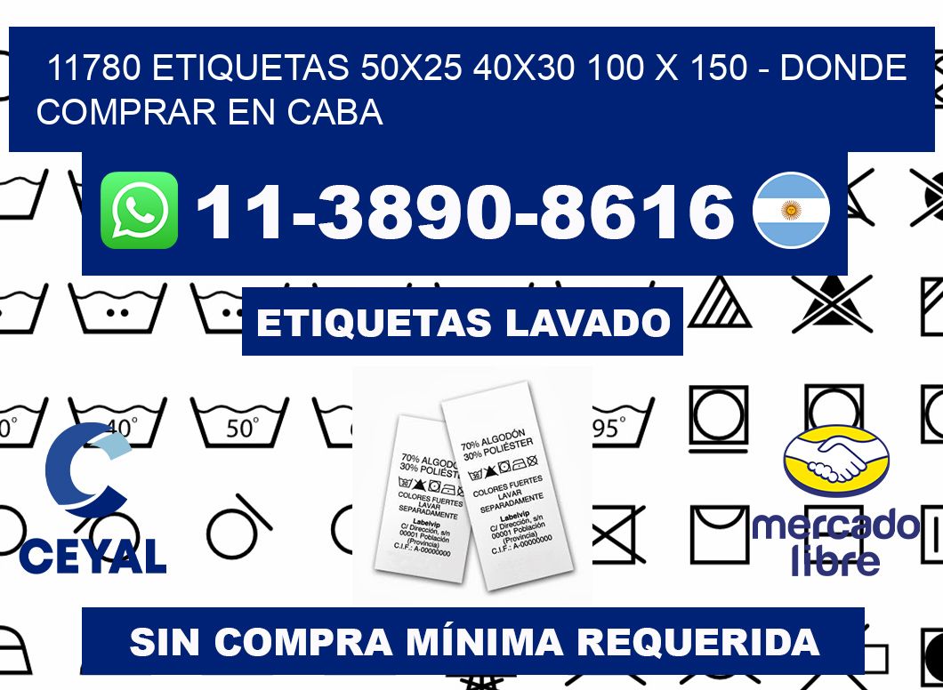 11780 etiquetas 50x25 40x30 100 x 150 - Donde Comprar en Caba