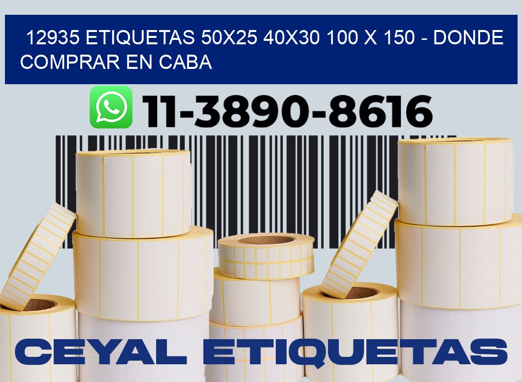 12935 etiquetas 50x25 40x30 100 x 150 - Donde Comprar en Caba