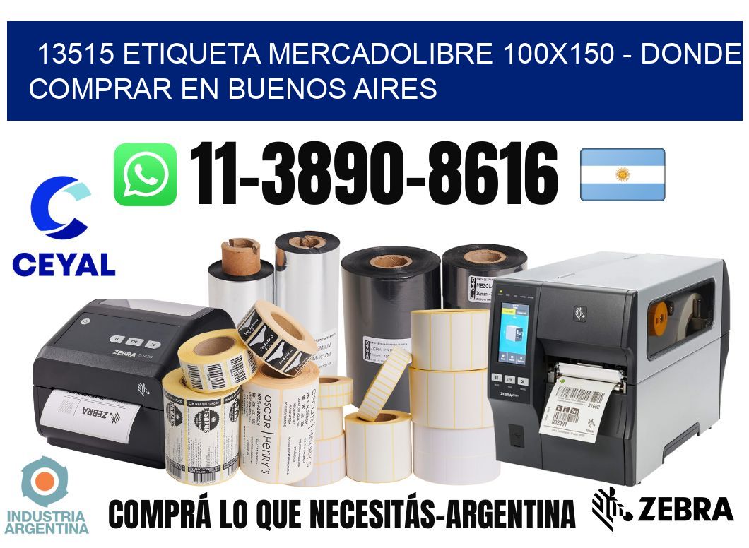 13515 etiqueta MercadoLibre 100x150 - Donde Comprar en Buenos Aires