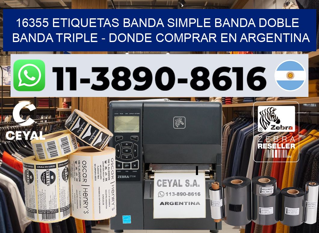 16355 etiquetas banda simple banda doble banda triple – Donde Comprar en Argentina