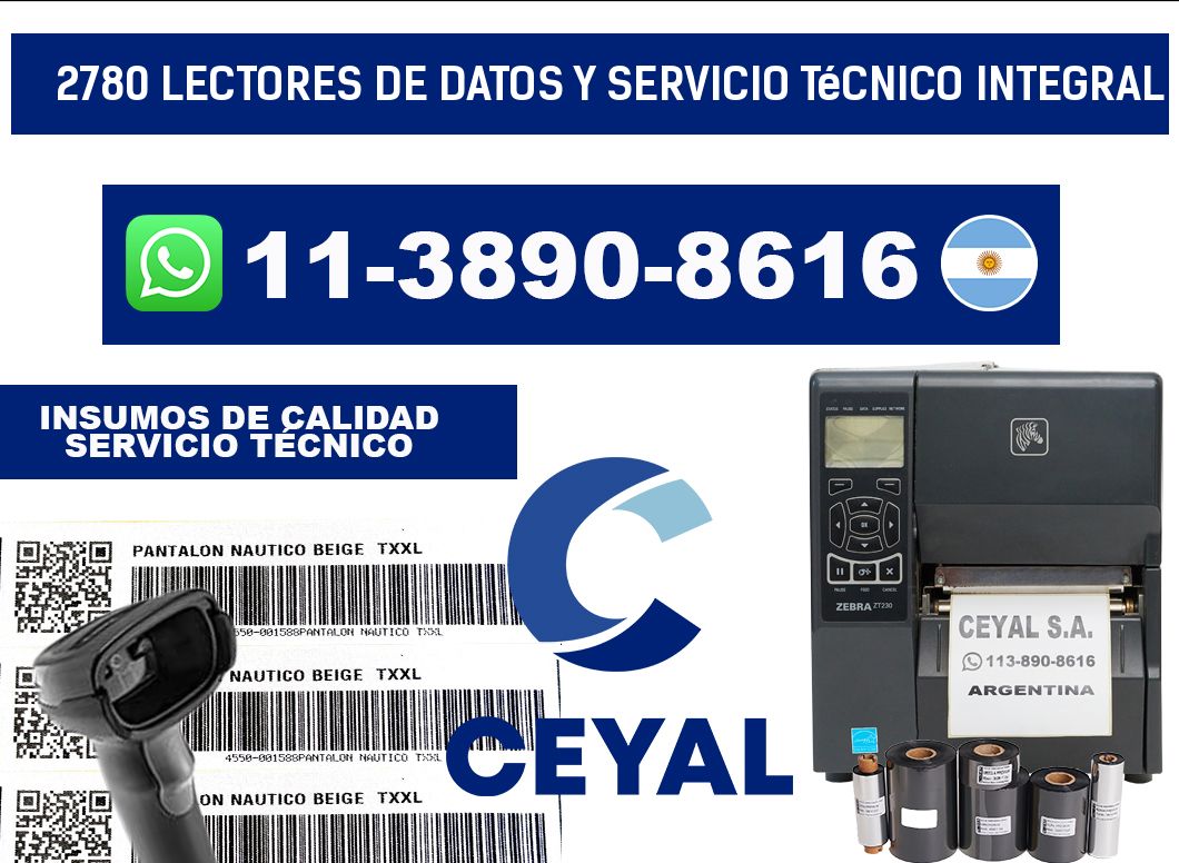 2780 Lectores de Datos y Servicio Técnico Integral