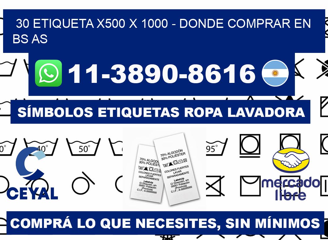 30 etiqueta x500 x 1000 - Donde Comprar en bs as