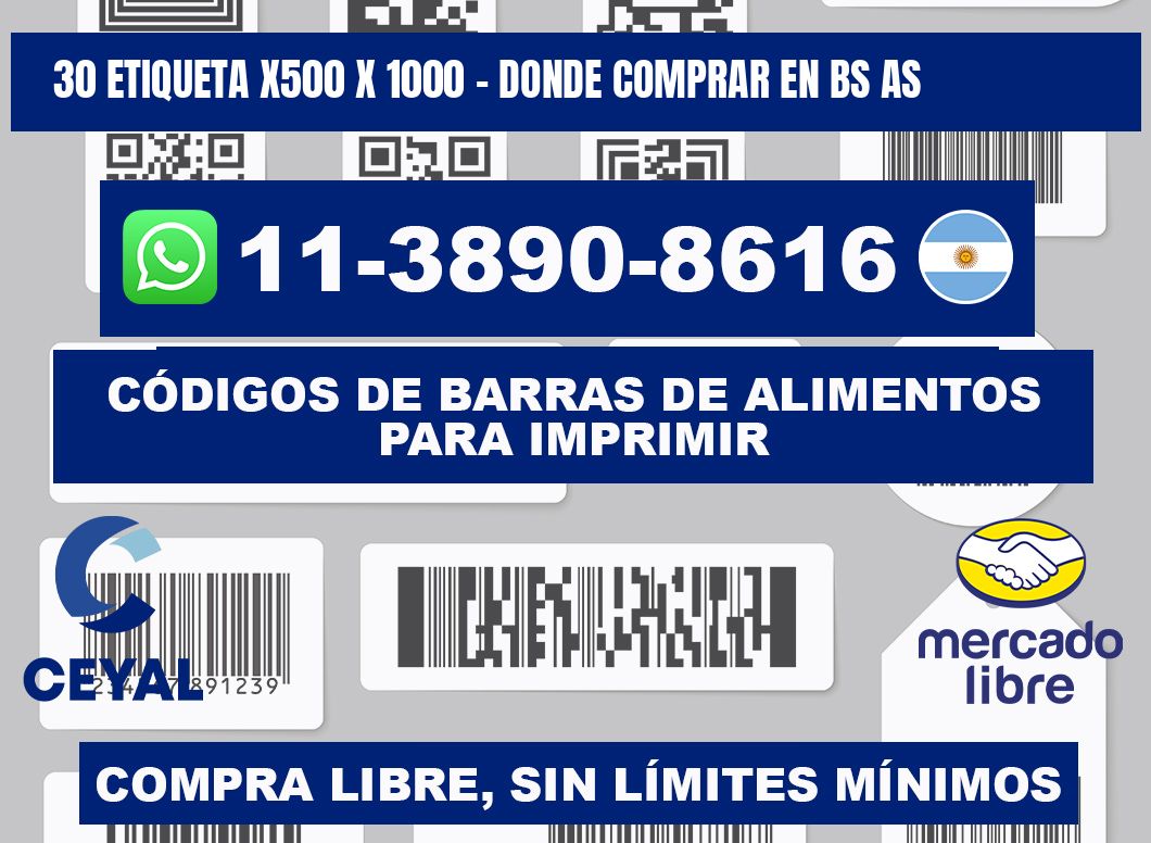 30 etiqueta x500 x 1000 - Donde Comprar en bs as