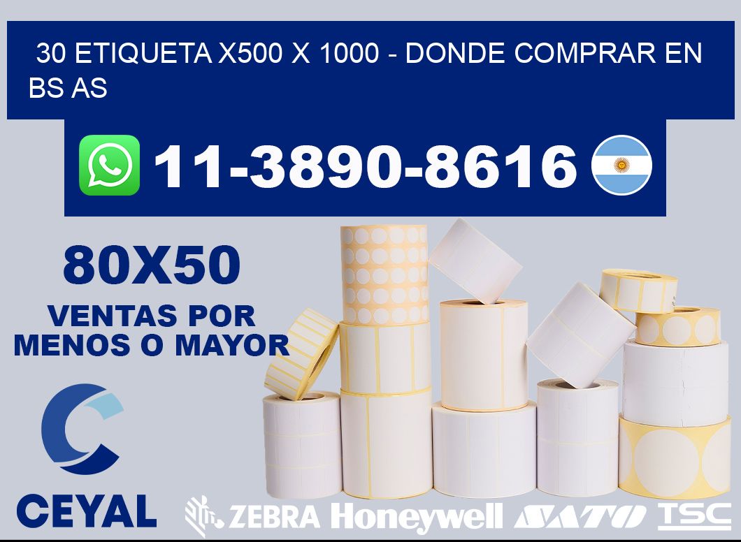 30 etiqueta x500 x 1000 - Donde Comprar en bs as