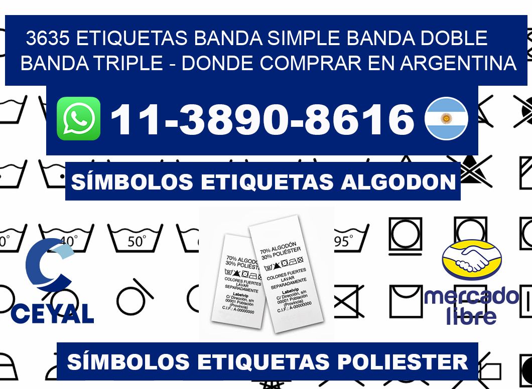 3635 etiquetas banda simple banda doble banda triple - Donde Comprar en Argentina