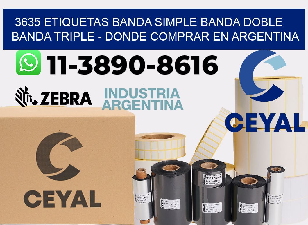 3635 etiquetas banda simple banda doble banda triple - Donde Comprar en Argentina