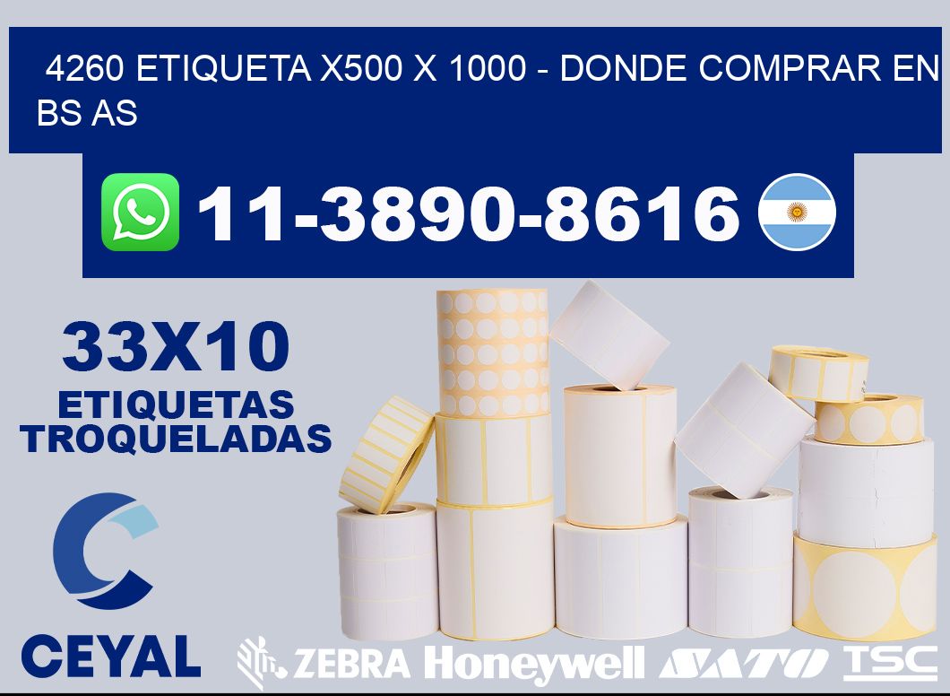 4260 etiqueta x500 x 1000 - Donde Comprar en bs as