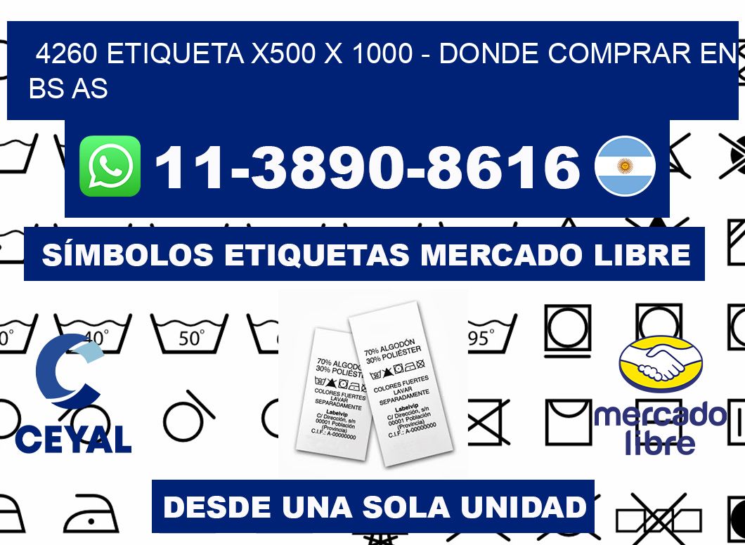 4260 etiqueta x500 x 1000 - Donde Comprar en bs as