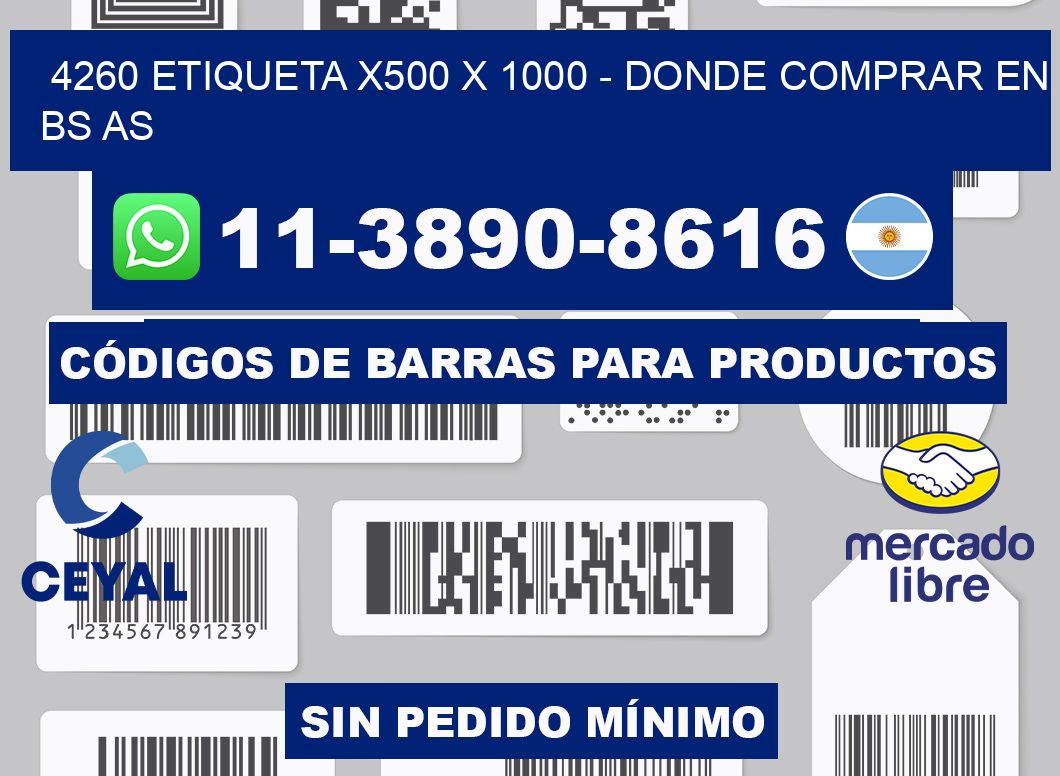 4260 etiqueta x500 x 1000 - Donde Comprar en bs as