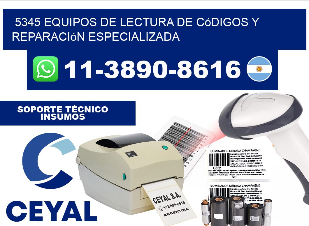 5345 Equipos de Lectura de códigos y Reparación Especializada