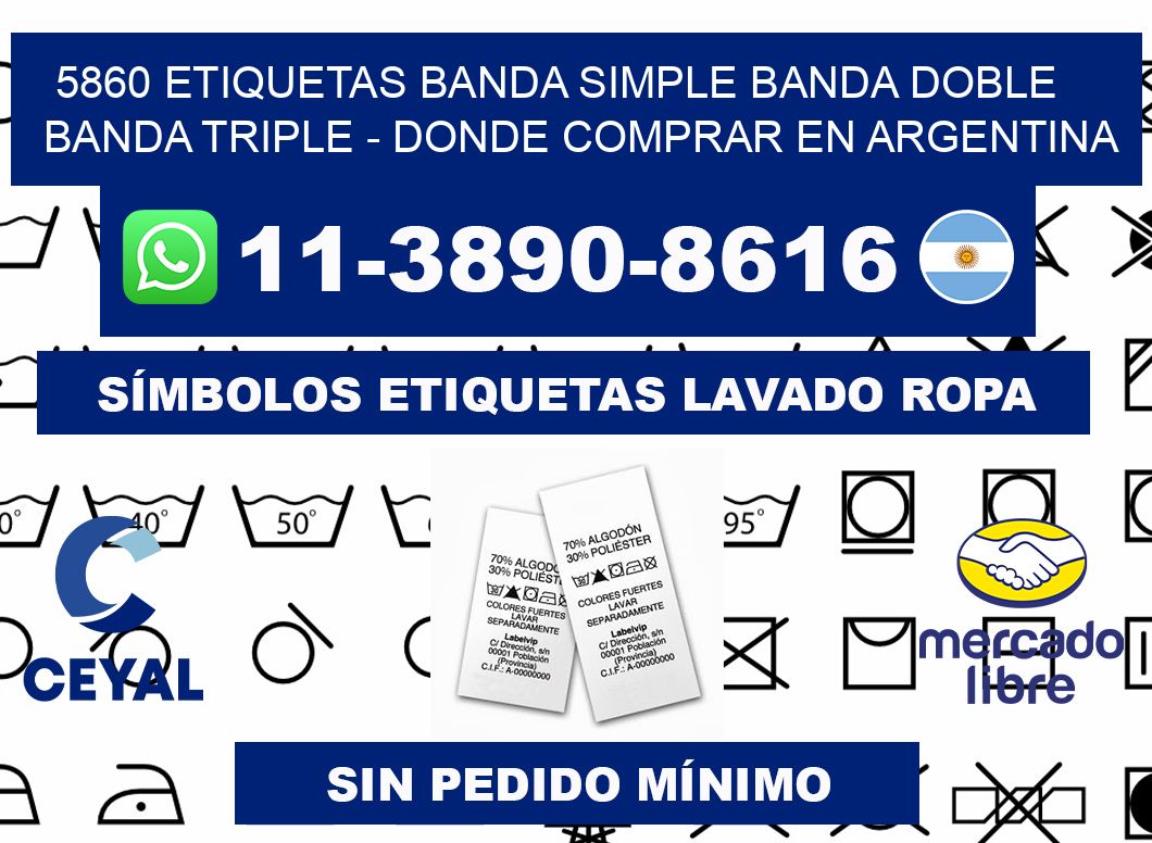 5860 etiquetas banda simple banda doble banda triple - Donde Comprar en Argentina