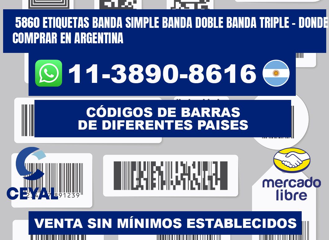 5860 etiquetas banda simple banda doble banda triple - Donde Comprar en Argentina