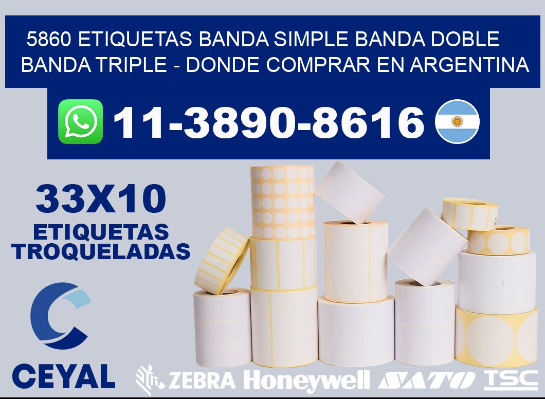 5860 etiquetas banda simple banda doble banda triple - Donde Comprar en Argentina