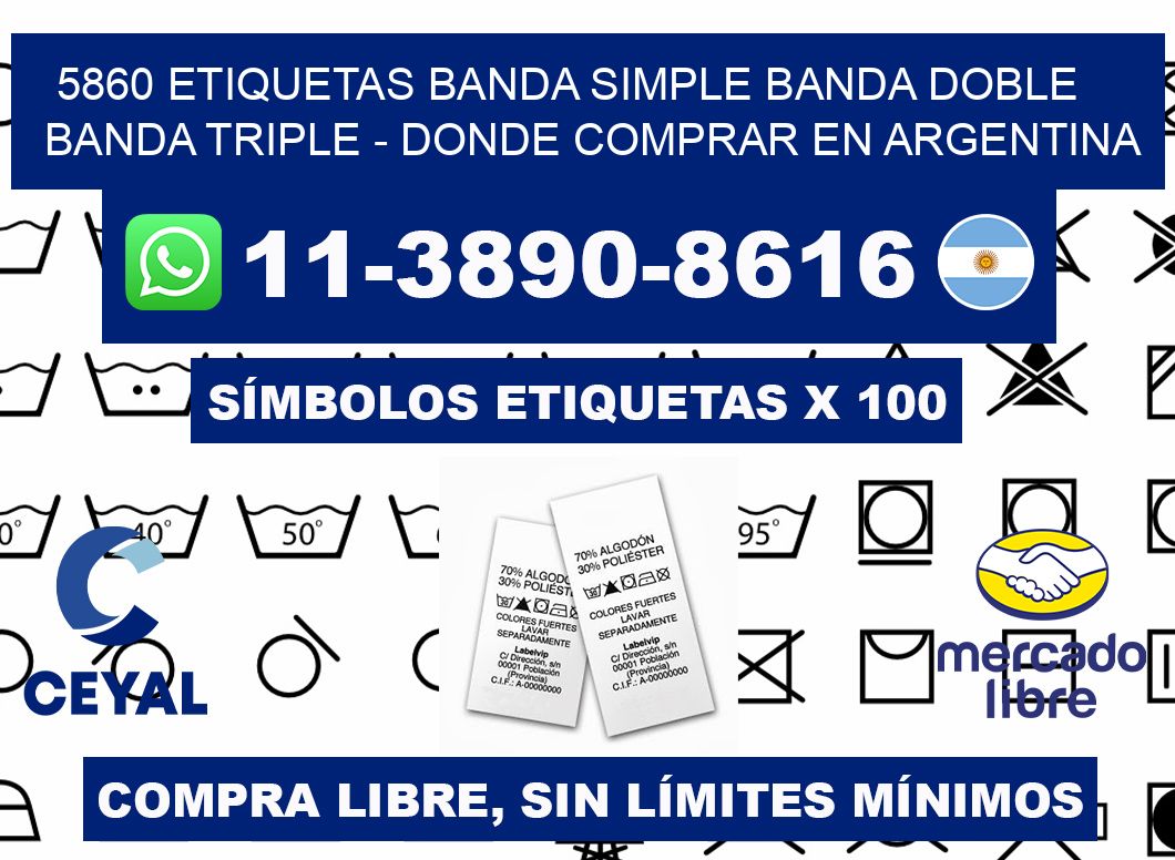 5860 etiquetas banda simple banda doble banda triple - Donde Comprar en Argentina