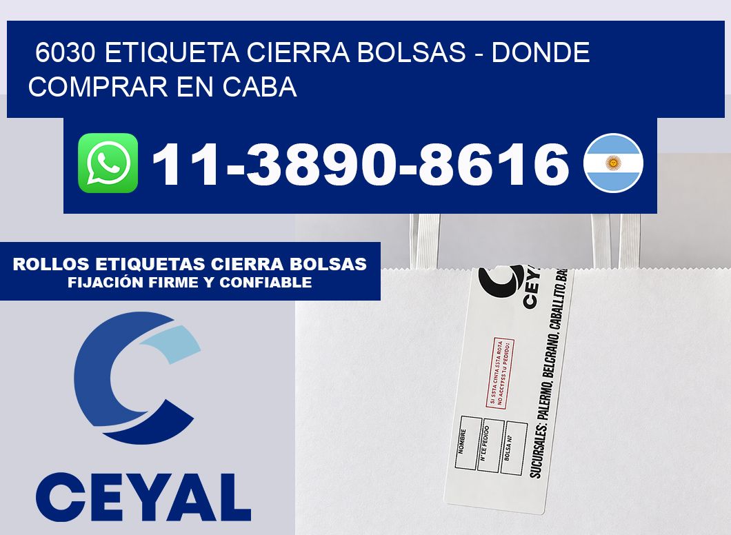 6030 etiqueta Cierra Bolsas – Donde Comprar en Caba