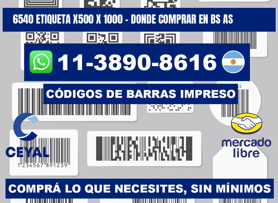 6540 etiqueta x500 x 1000 - Donde Comprar en bs as