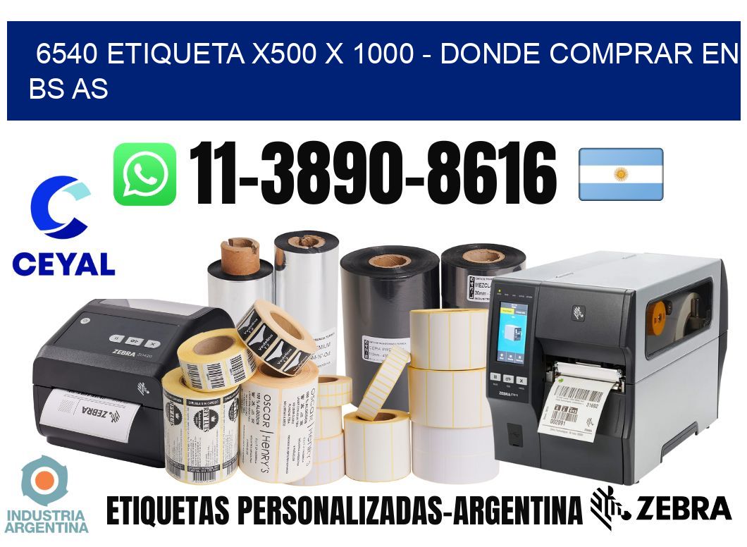6540 etiqueta x500 x 1000 - Donde Comprar en bs as