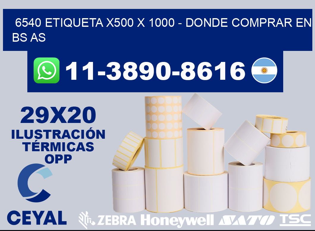 6540 etiqueta x500 x 1000 - Donde Comprar en bs as