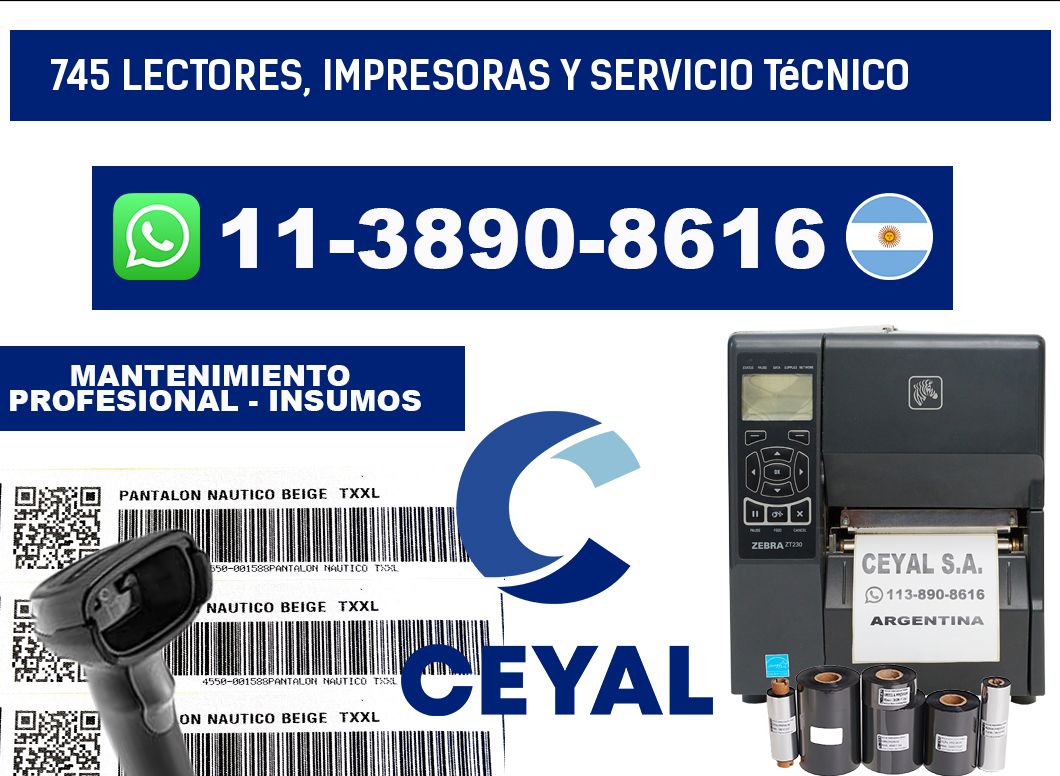 745 Lectores, Impresoras y Servicio Técnico