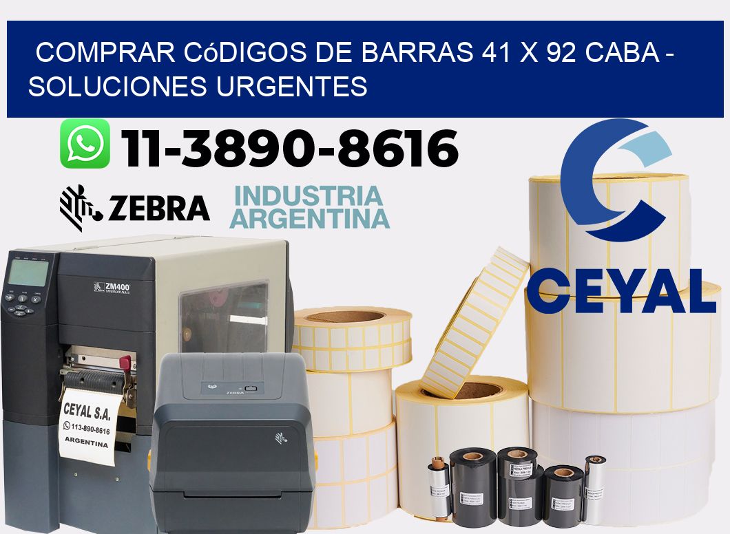 Comprar códigos de barras 41 x 92 CABA - soluciones urgentes