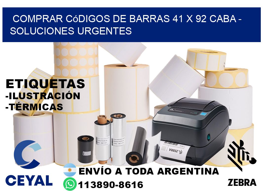 Comprar códigos de barras 41 x 92 CABA - soluciones urgentes