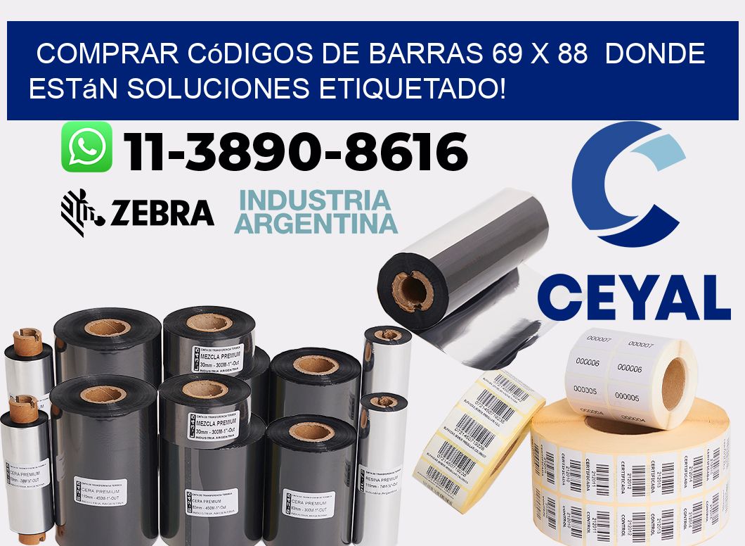 Comprar códigos de barras 69 x 88  donde están soluciones etiquetado!