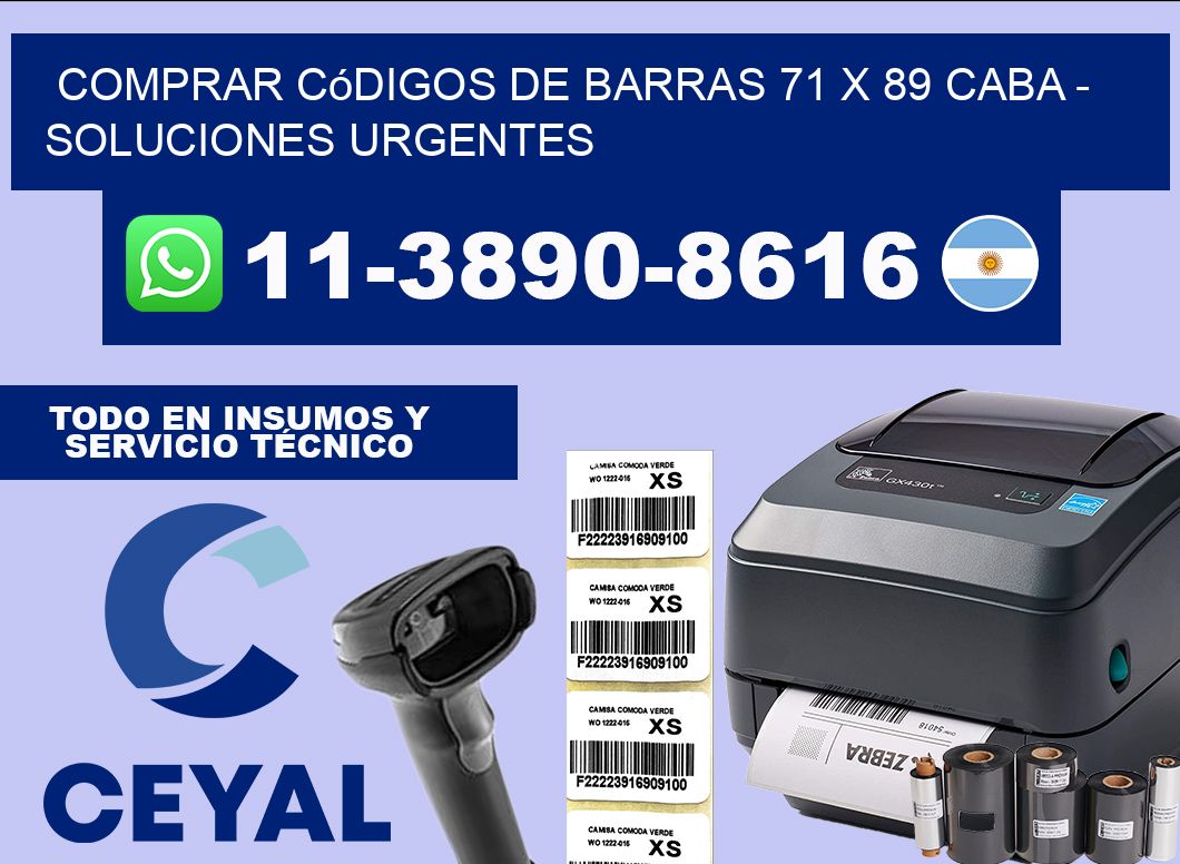 Comprar códigos de barras 71 x 89 CABA – soluciones urgentes