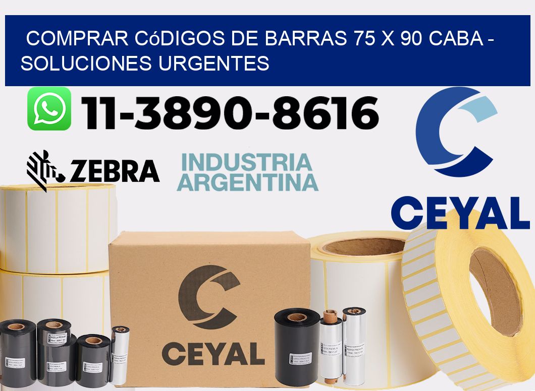 Comprar códigos de barras 75 x 90 CABA - soluciones urgentes