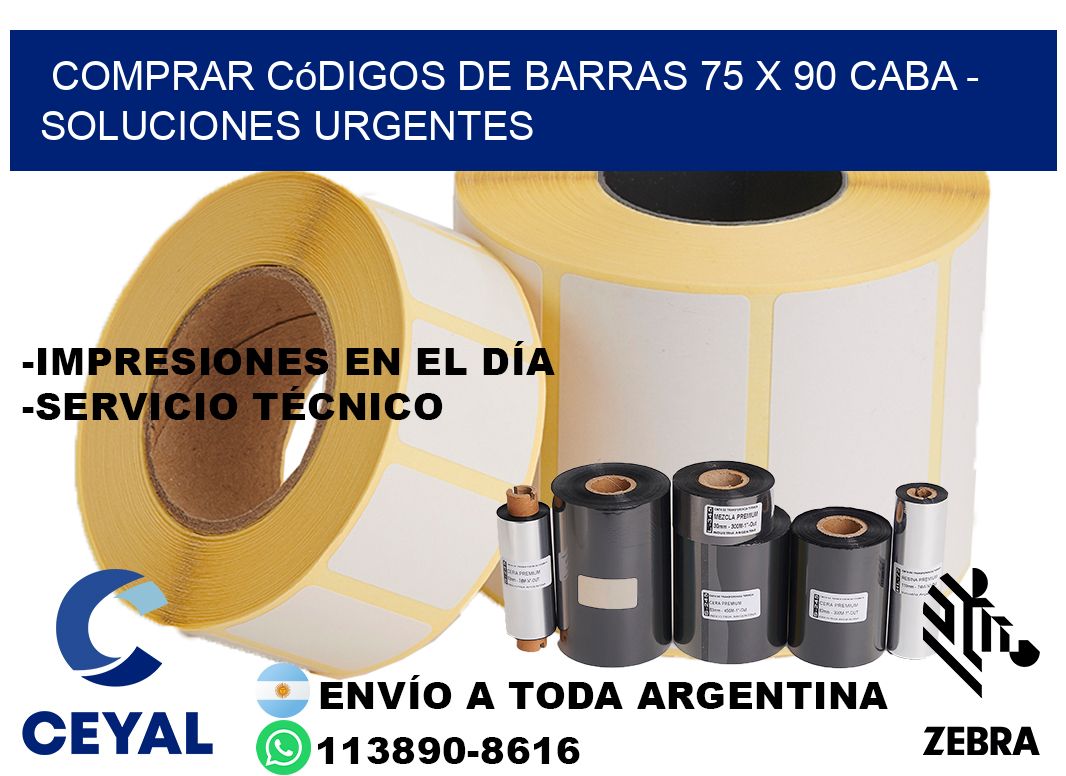 Comprar códigos de barras 75 x 90 CABA - soluciones urgentes