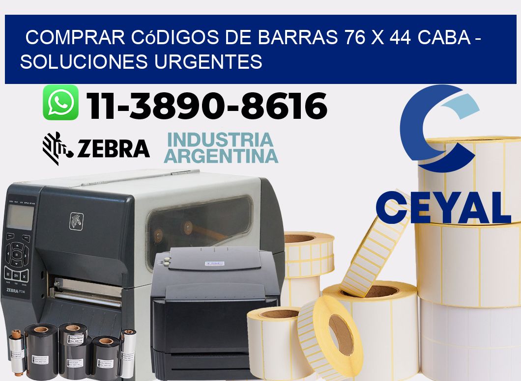 Comprar códigos de barras 76 x 44 CABA - soluciones urgentes