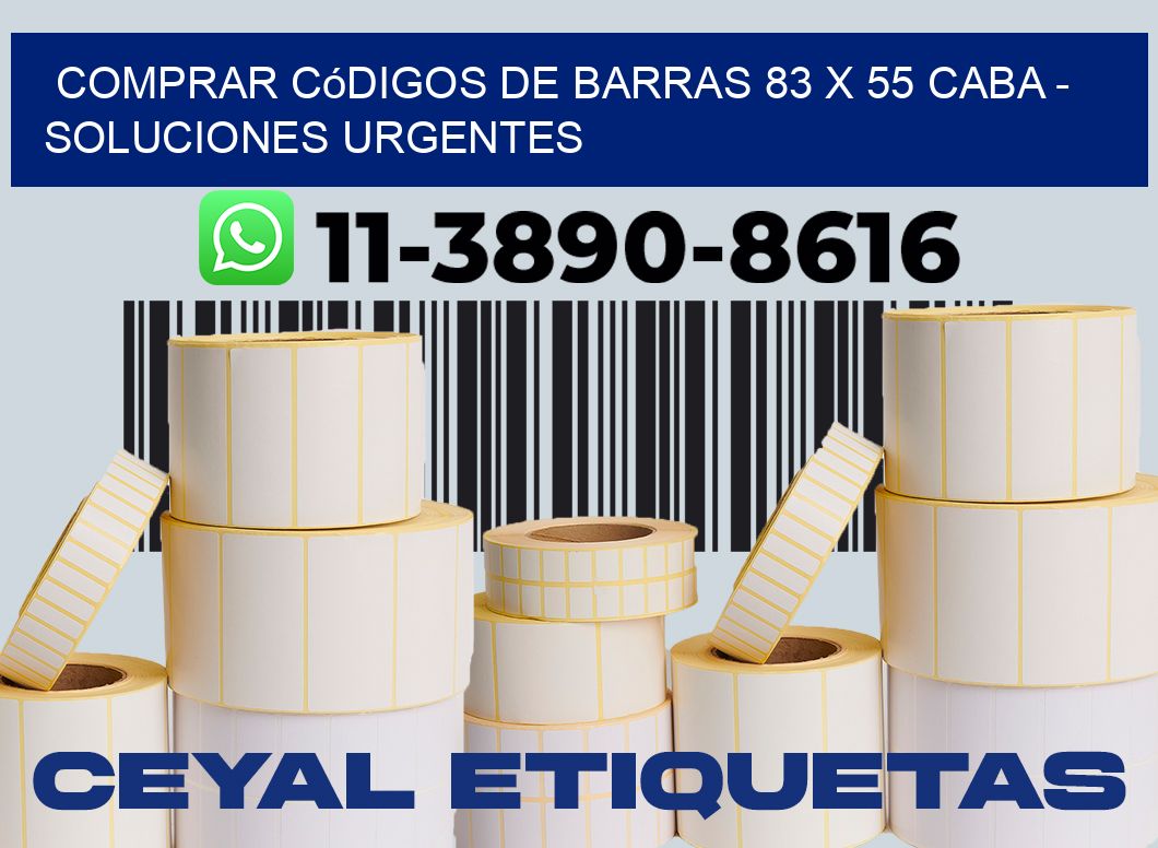 Comprar códigos de barras 83 x 55 CABA - soluciones urgentes