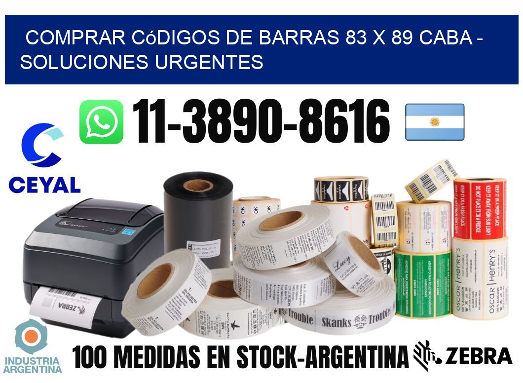 Comprar códigos de barras 83 x 89 CABA - soluciones urgentes