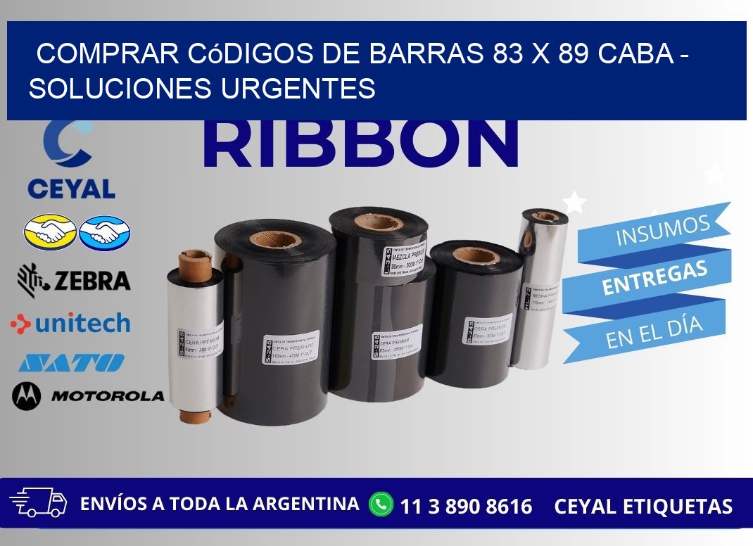 Comprar códigos de barras 83 x 89 CABA - soluciones urgentes
