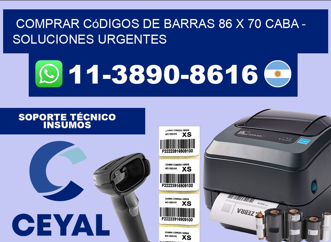 Comprar códigos de barras 86 x 70 CABA – soluciones urgentes