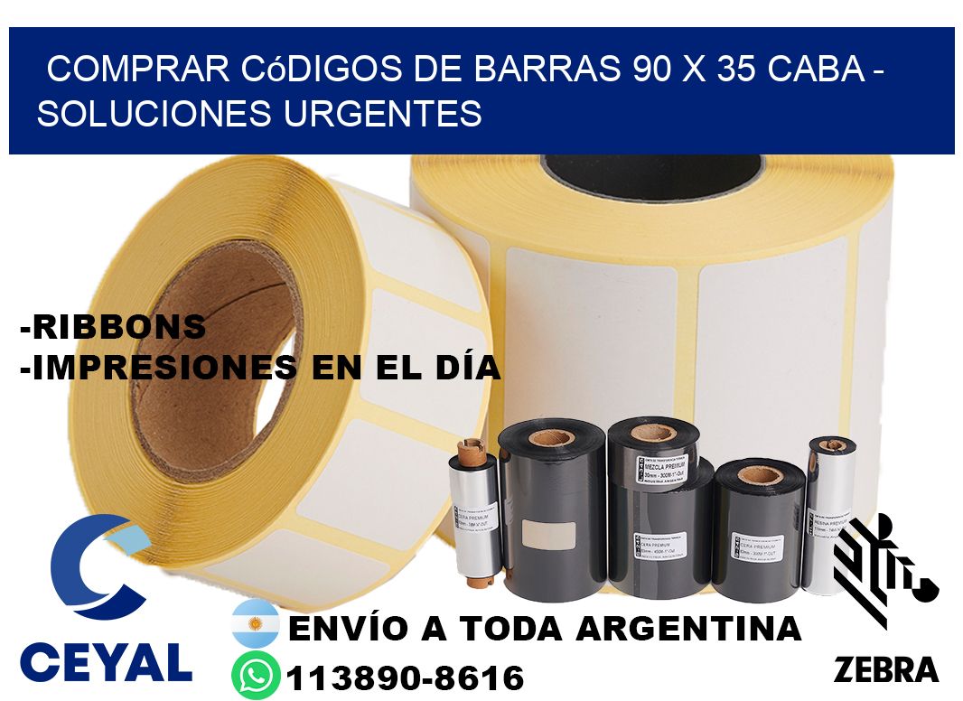 Comprar códigos de barras 90 x 35 CABA - soluciones urgentes