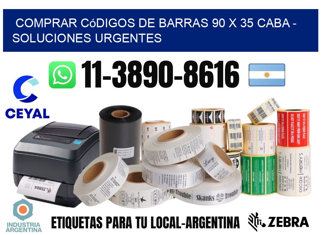 Comprar códigos de barras 90 x 35 CABA - soluciones urgentes