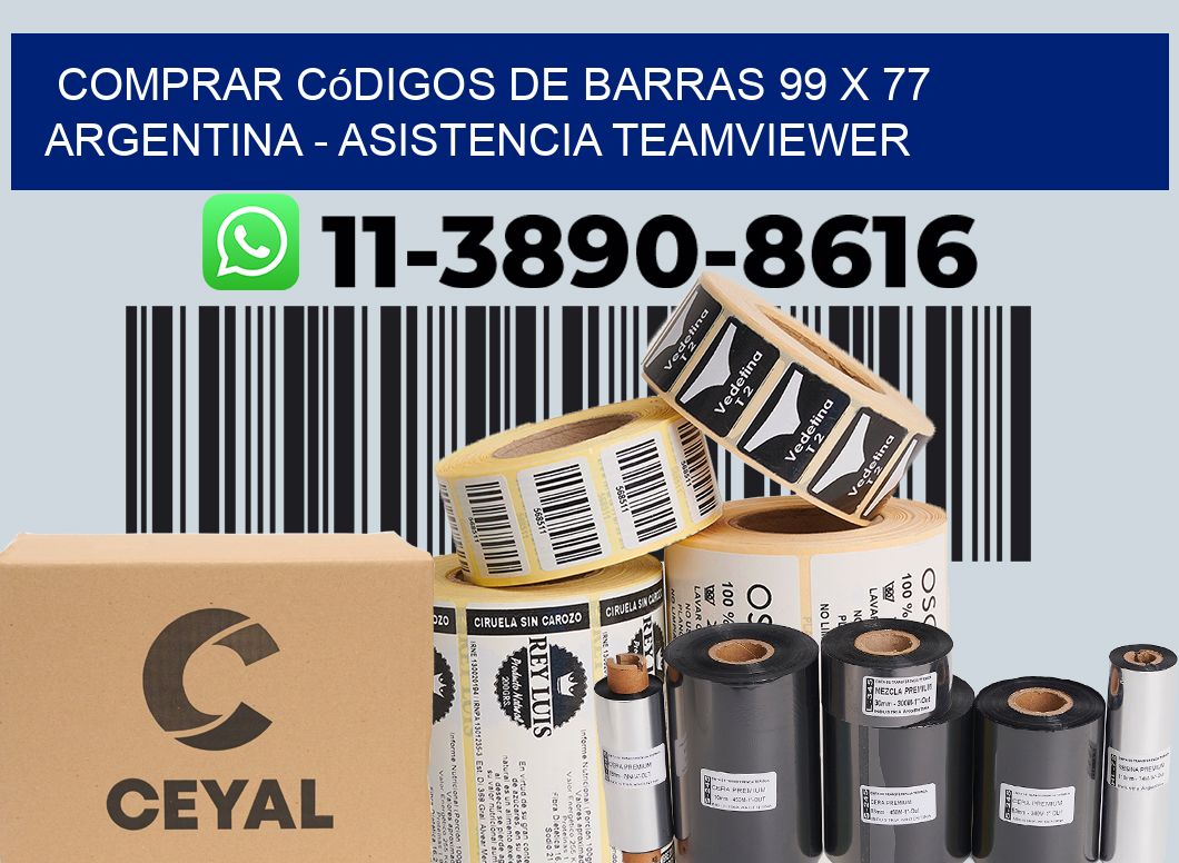 Comprar códigos de barras 99 x 77 argentina - asistencia teamviewer